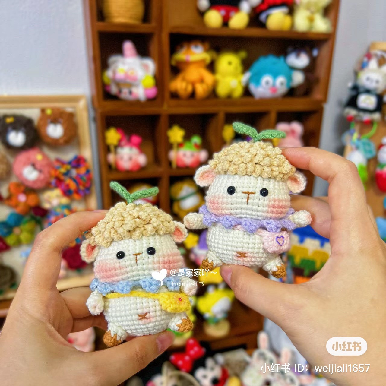 Cute Crochet Sheep Doll Pattern with Chart Instructions