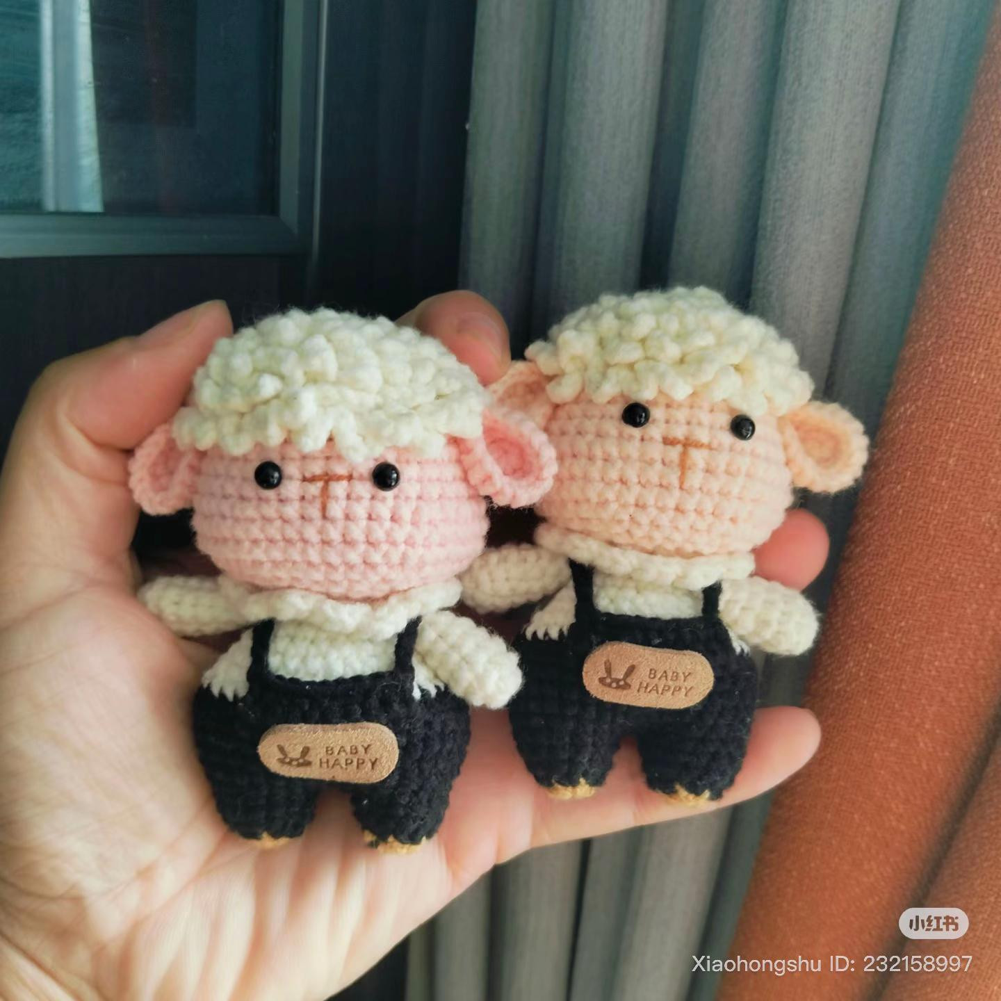 Cute Crochet Sheep Doll Pattern with Overalls