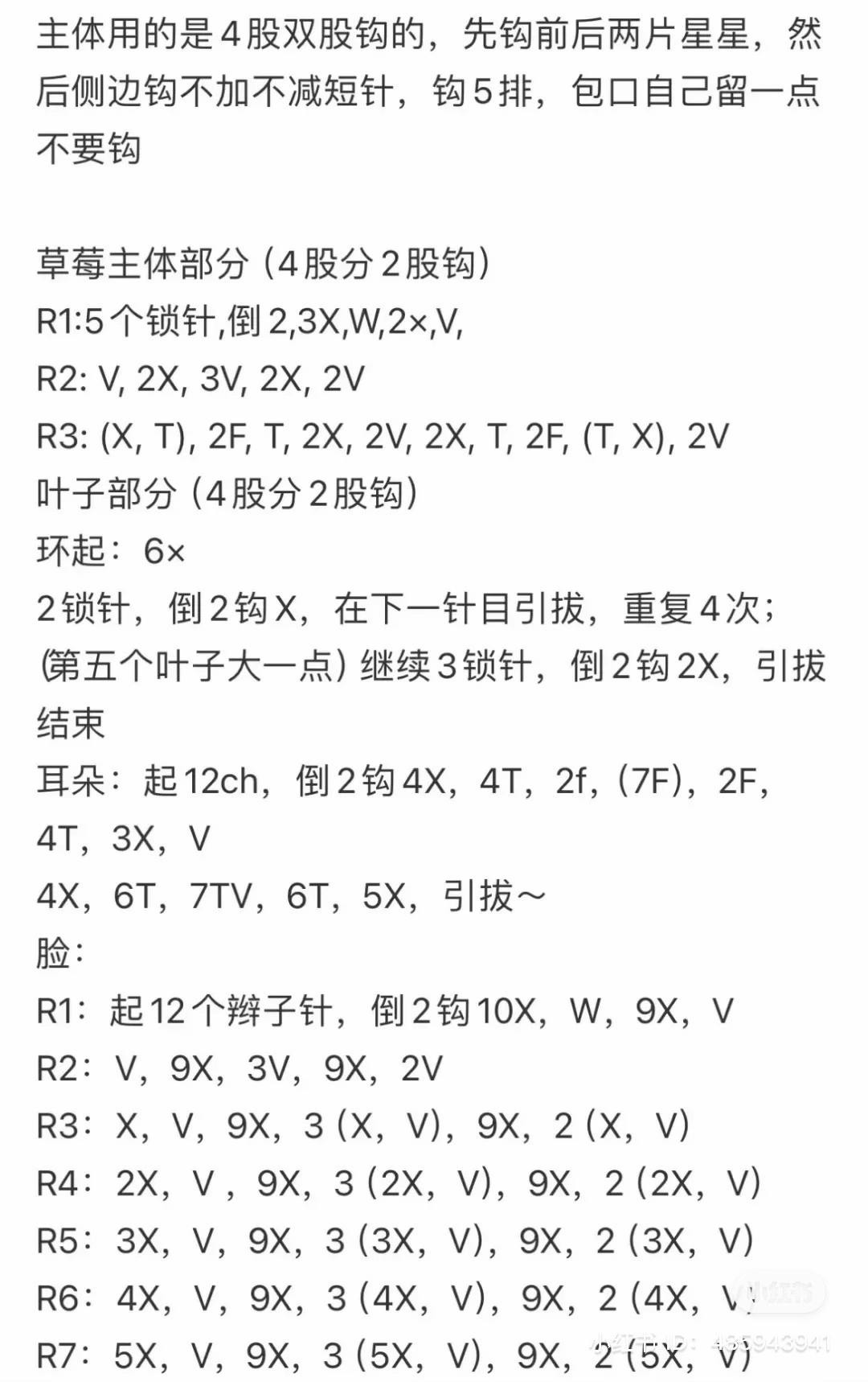 Cute Crochet Star Lion Bag with Strawberries Pattern