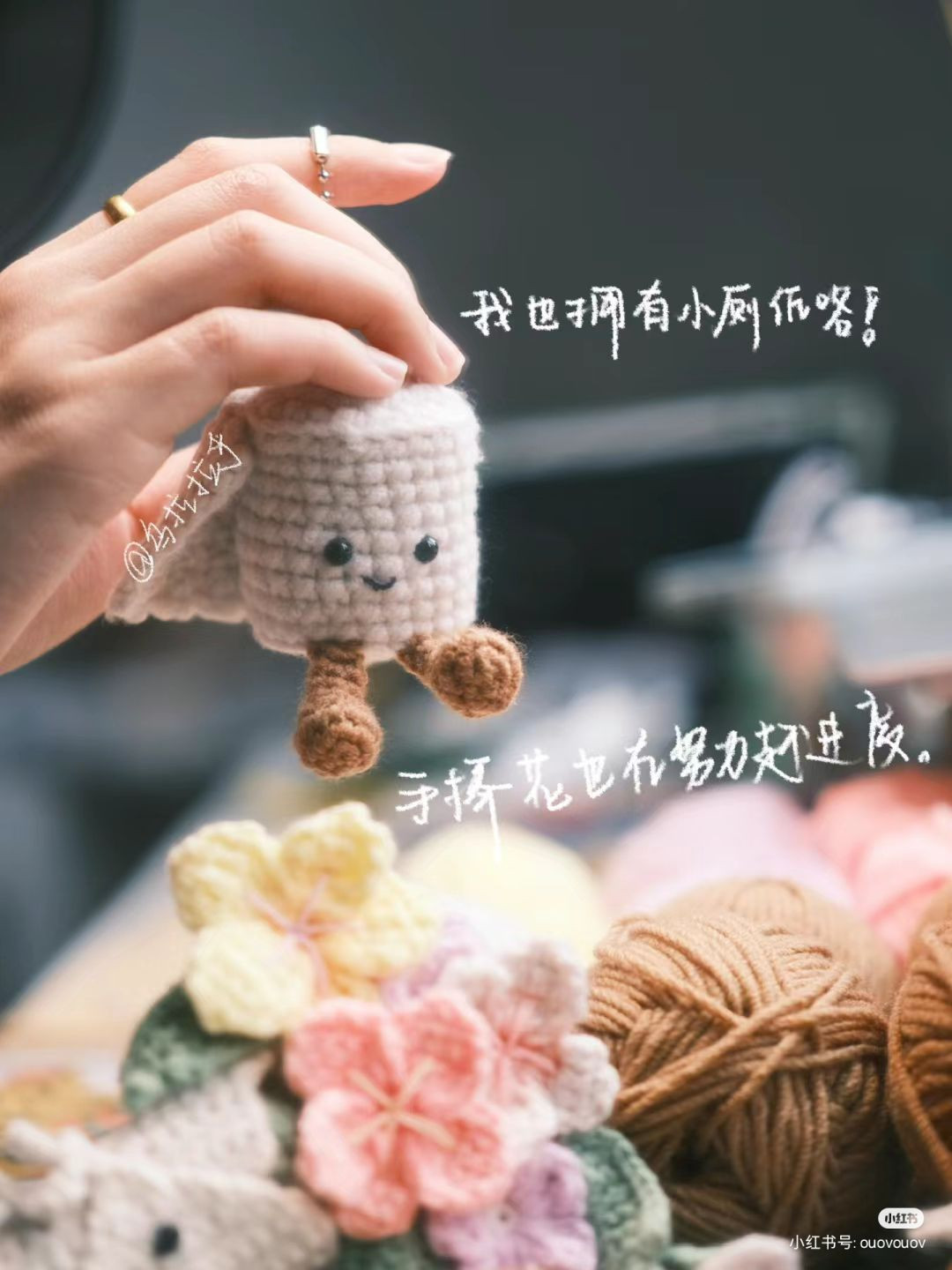 Cute Crochet Toilet Paper Roll Amigurumi Doll Pattern