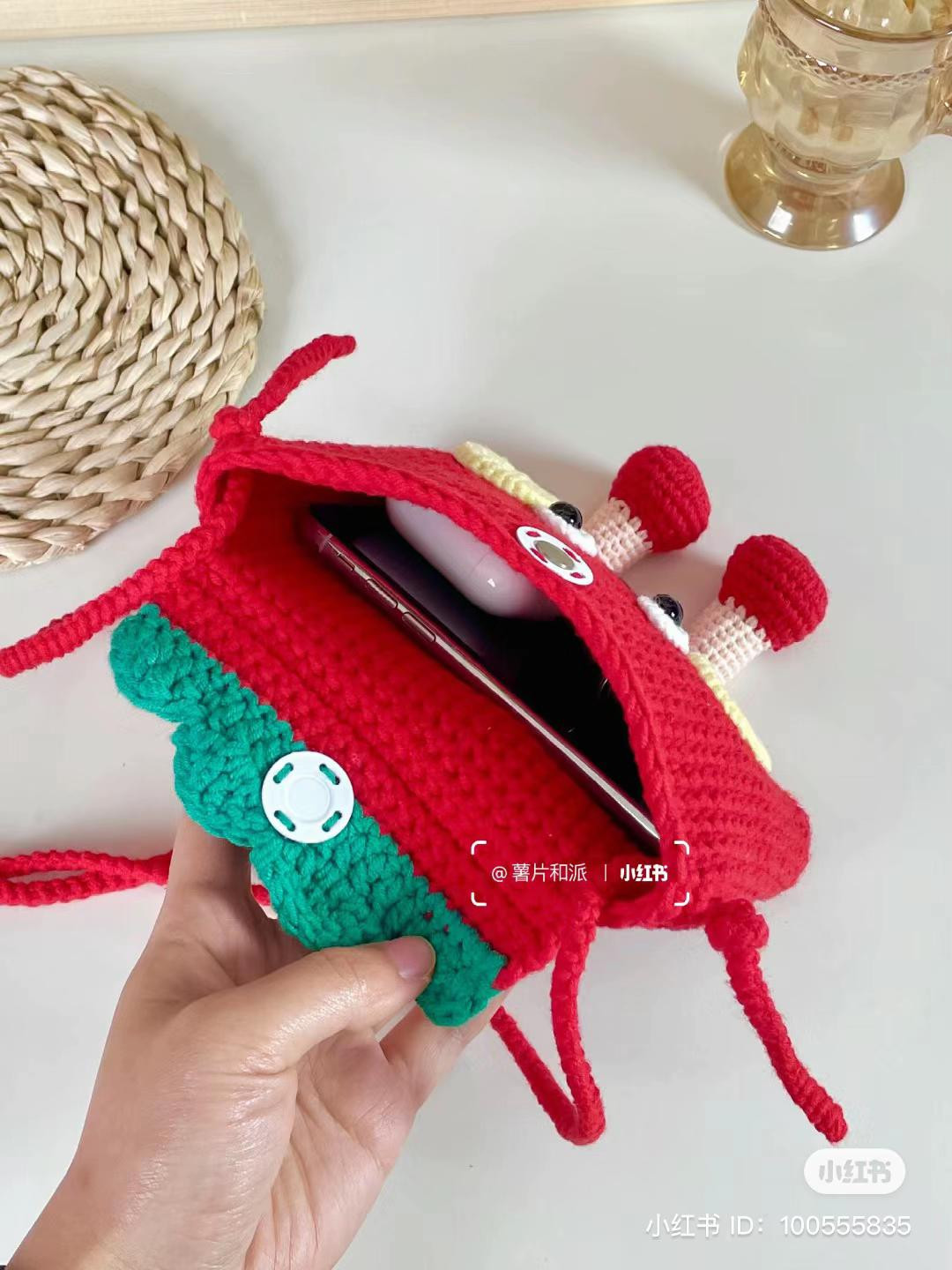Cute Crochet Tomato Bag Pattern with Chart