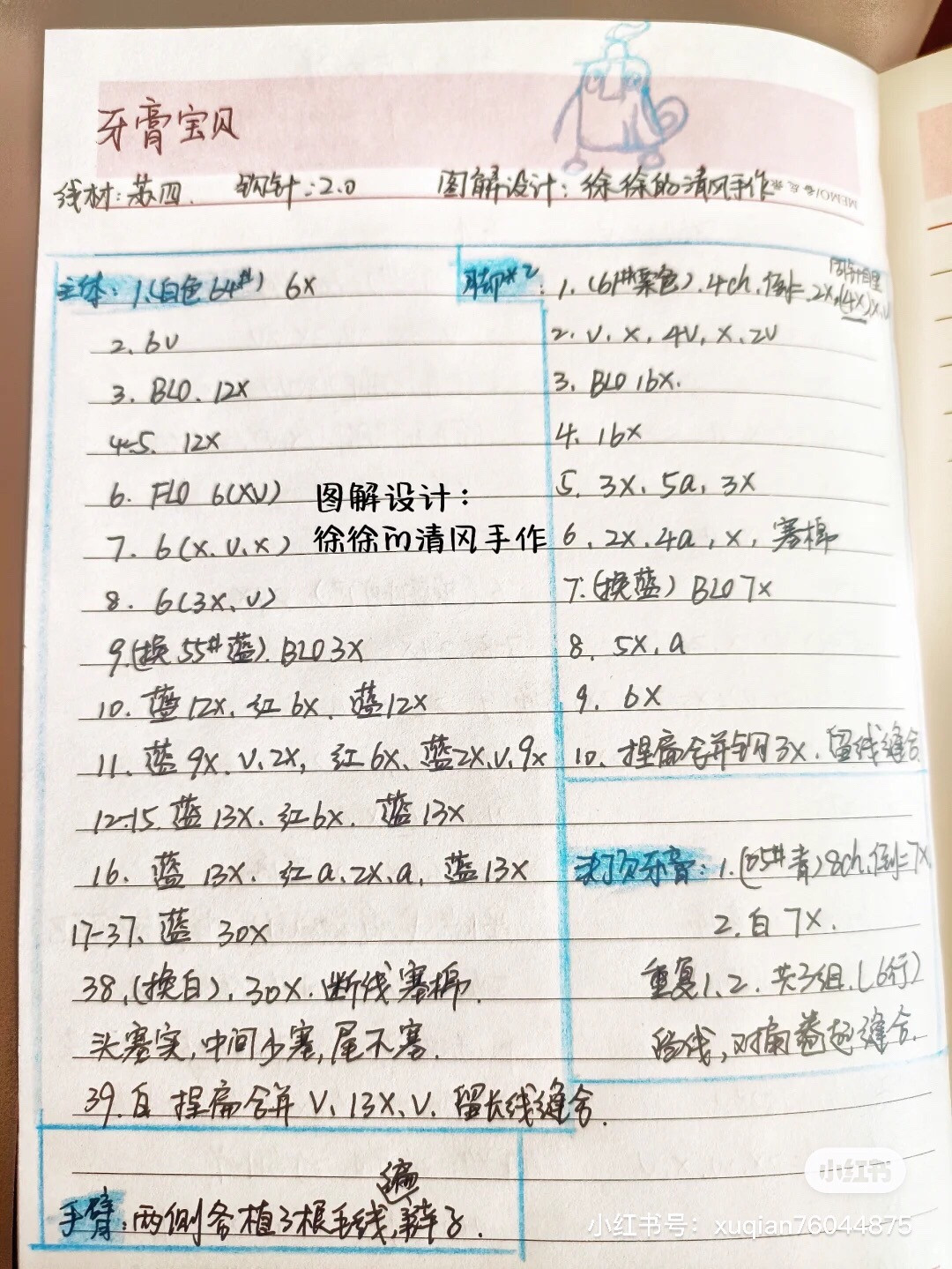 Cute Crochet Toothpaste Tube Amigurumi Keychain Pattern