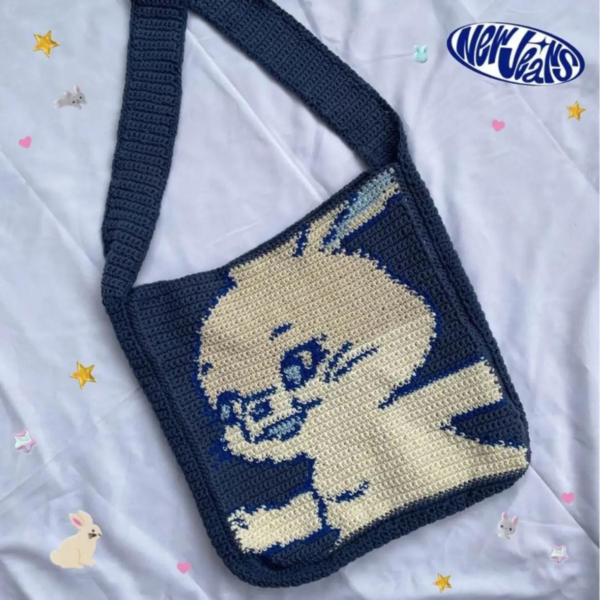 Cute Crochet Tote Bag Patterns: Panda, Chicken, and Planet Designs with Pixel Charts