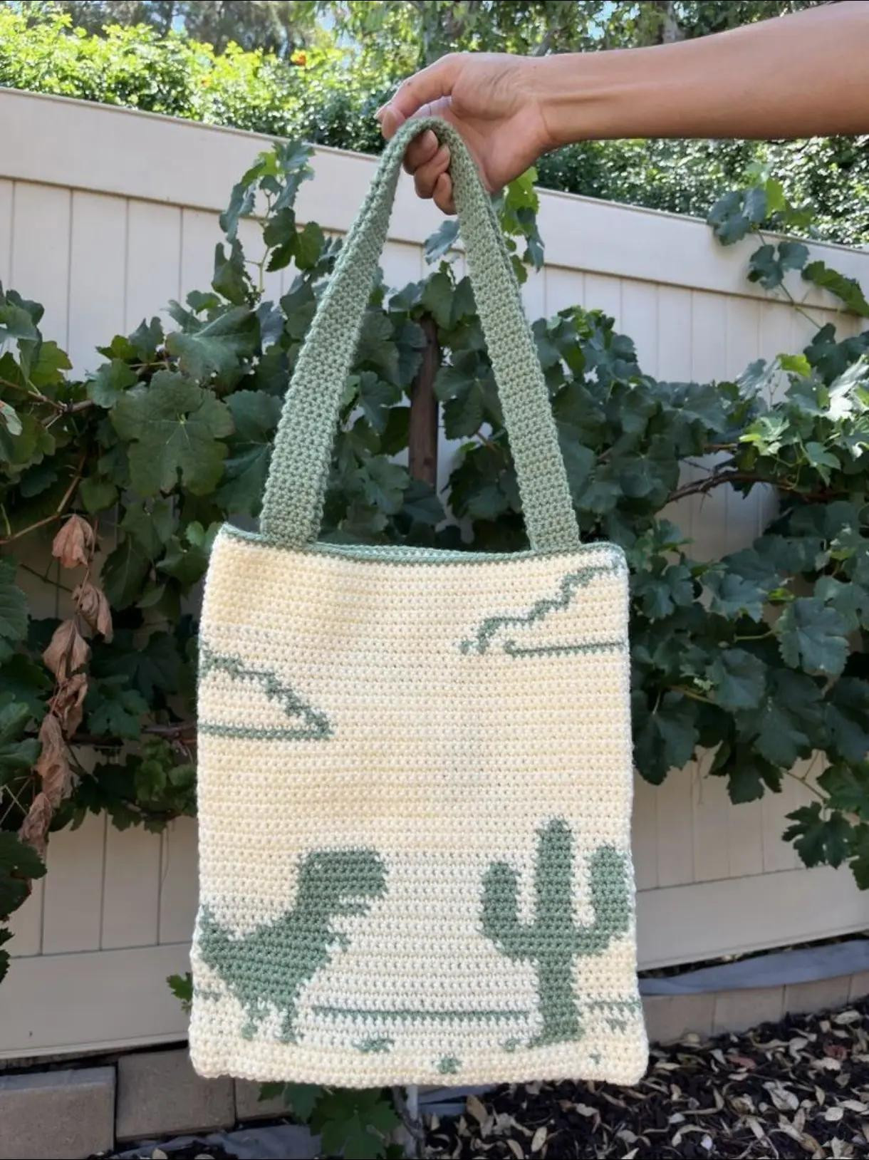 Cute Crochet Tote Bag Patterns: Panda, Chicken, and Planet Designs with Pixel Charts