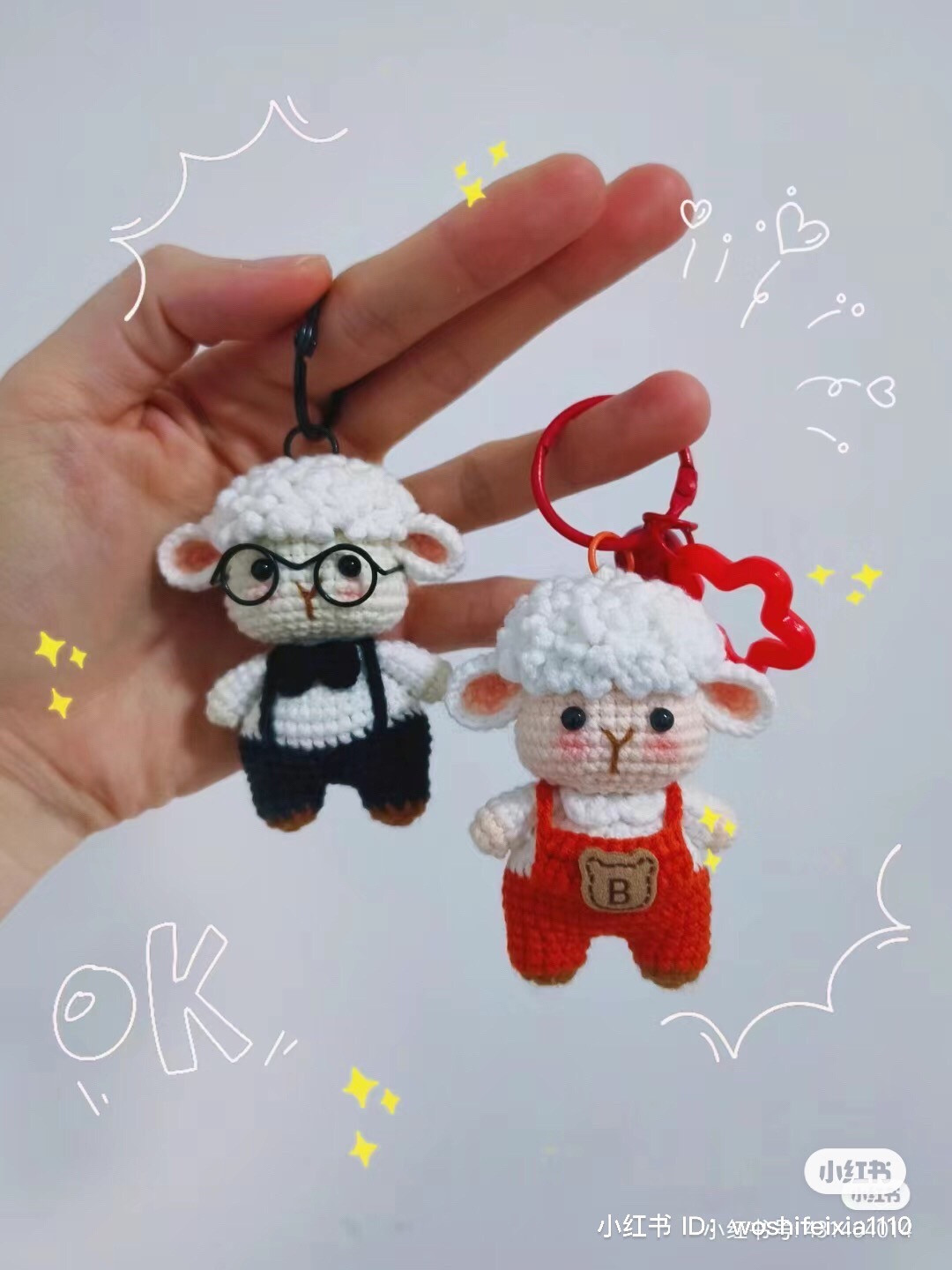 Cute Crochet Zodiac Sheep Amigurumi Doll Pattern Chart