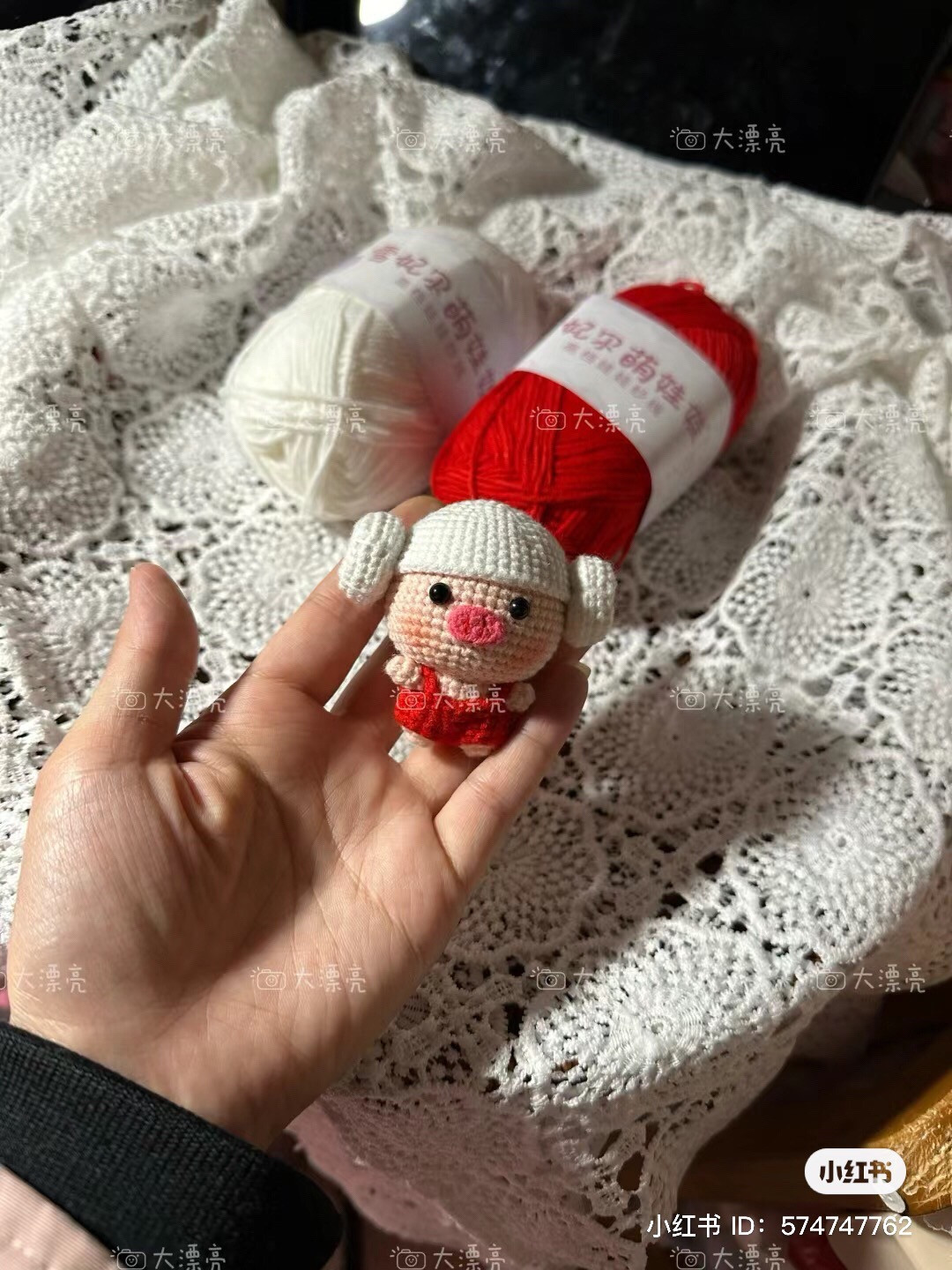 Cute Crocheted Pig Doll Pattern with Hat and Overalls