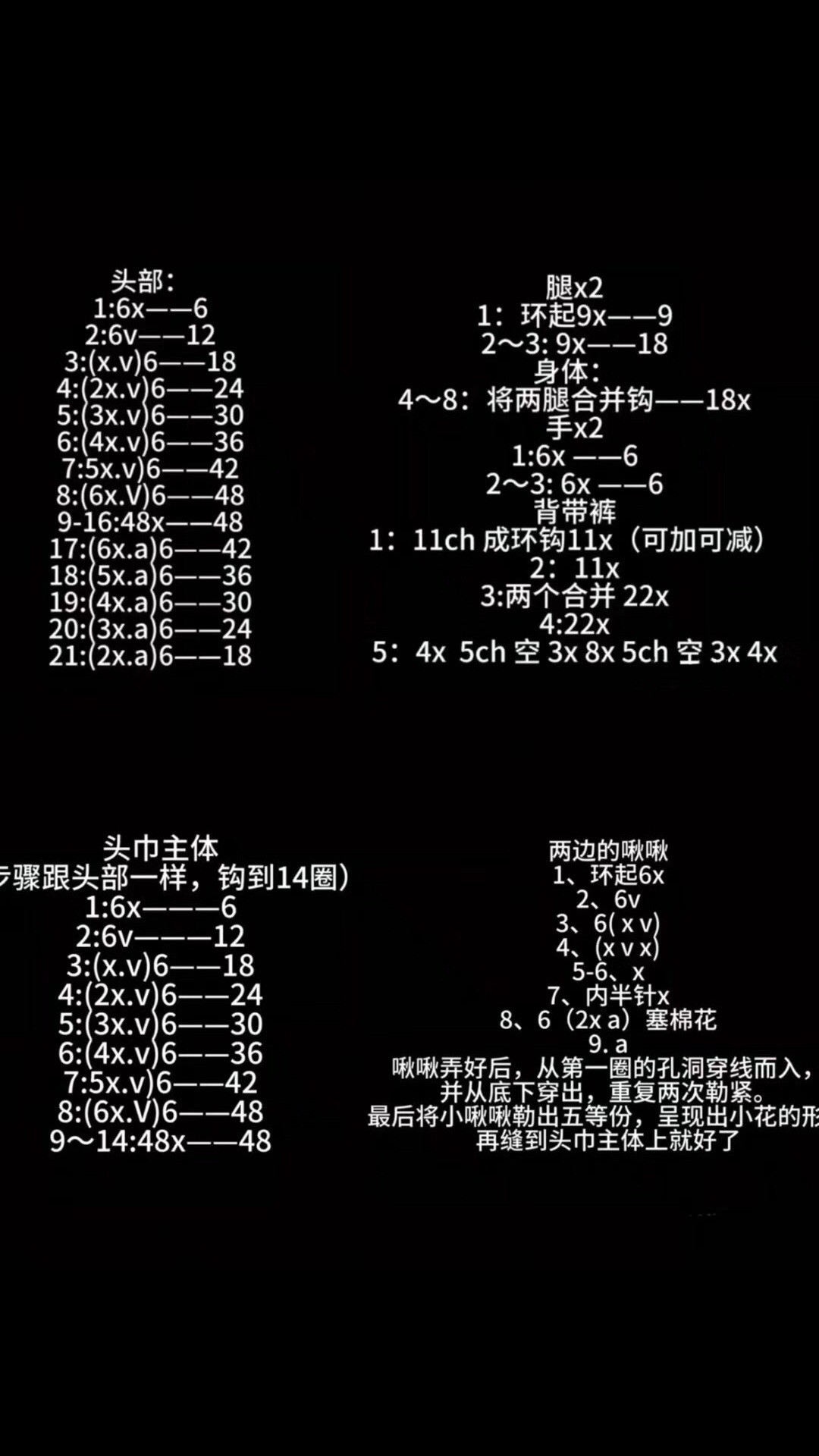 Cute Crocheted Pig Doll Pattern with Hat and Overalls