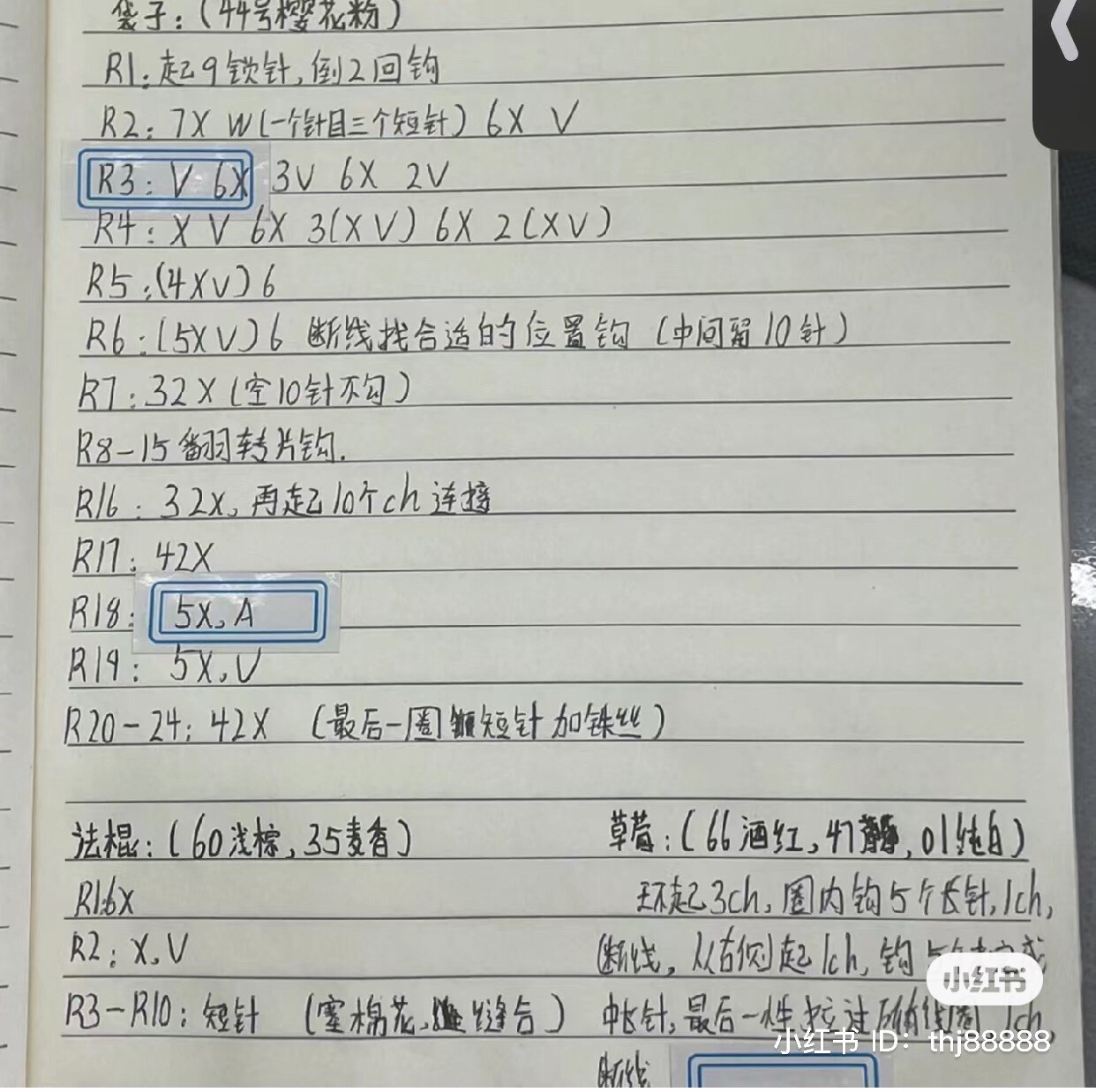 Cute Crocheted Strawberry Fries Mochi Doll Pattern