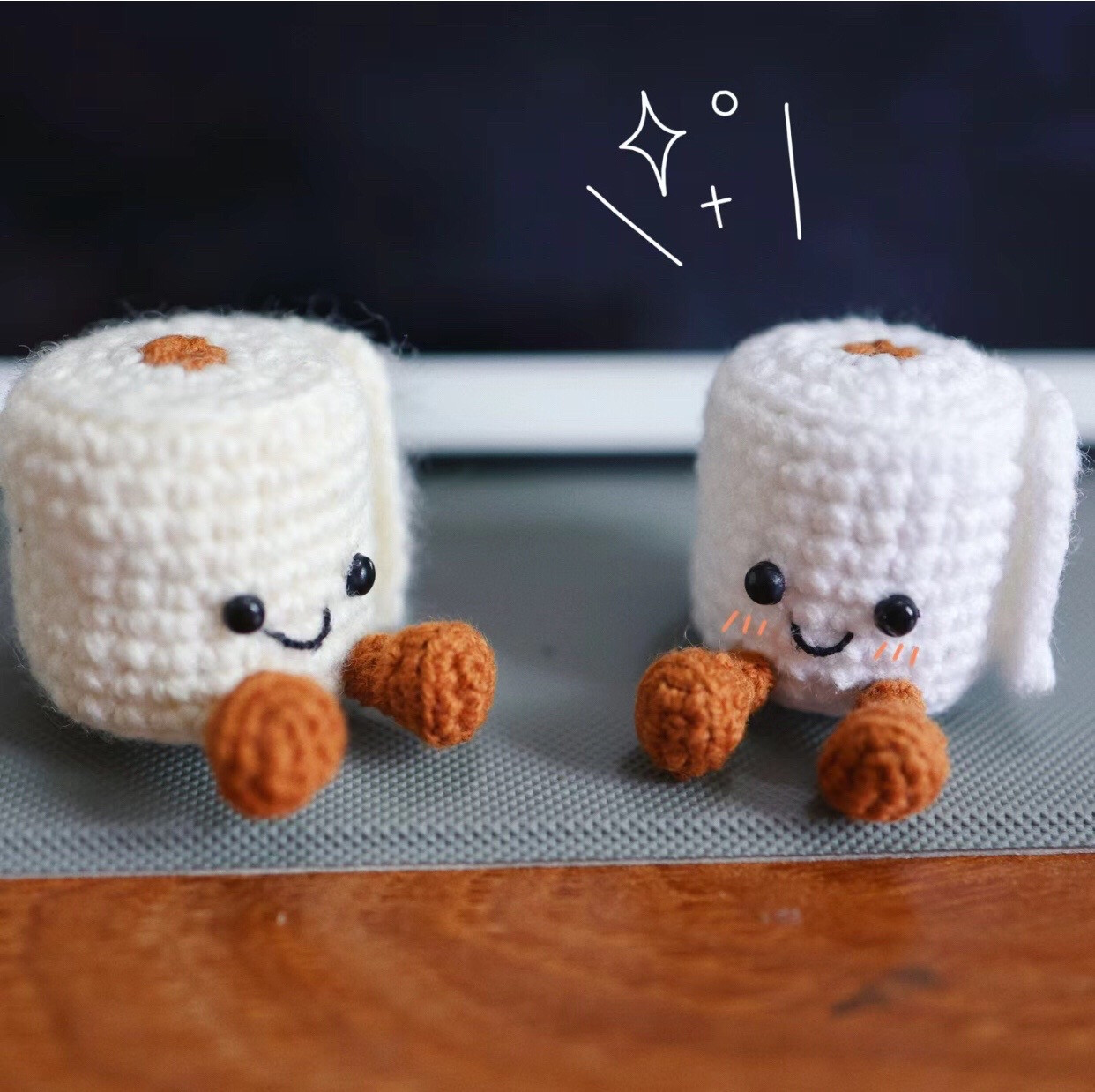 Cute Crocheted Toilet Paper Roll Doll Pattern Tutorial