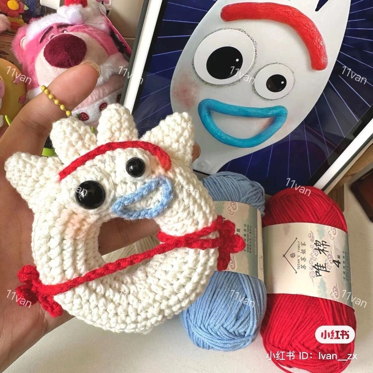 Cute Forky Donut Amigurumi Crochet Pattern