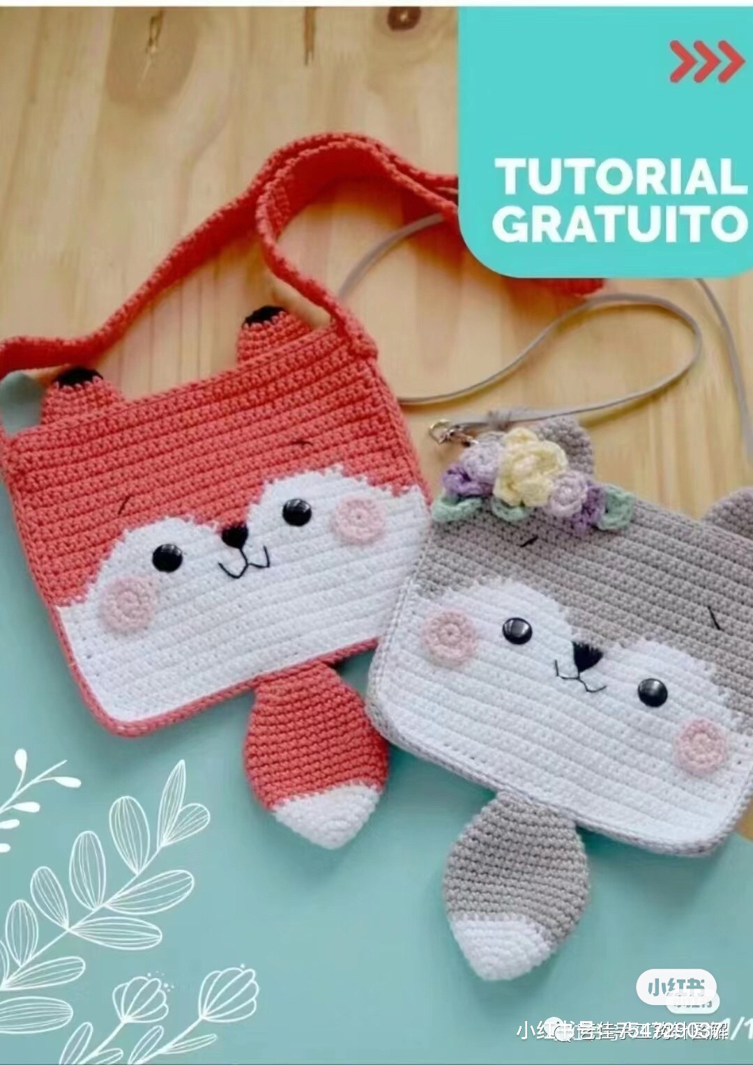 Cute Fox and Cat Crochet Bag Tutorial with Pixel Chart