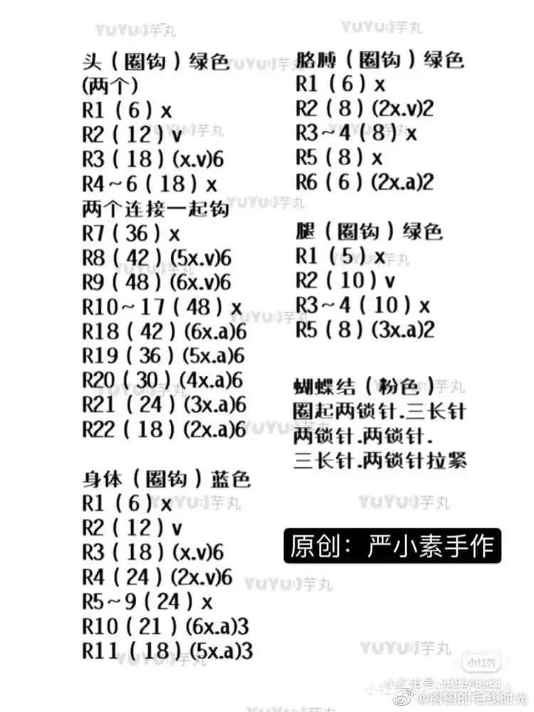 Cute Green Frog Amigurumi Keychain Crochet Pattern