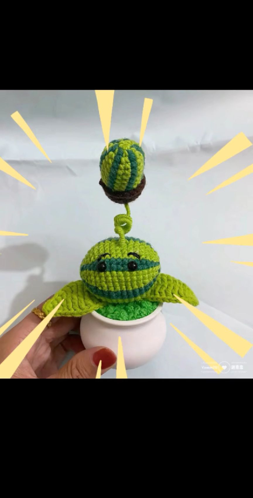 Cute Green Watermelon Amigurumi Crochet Pattern