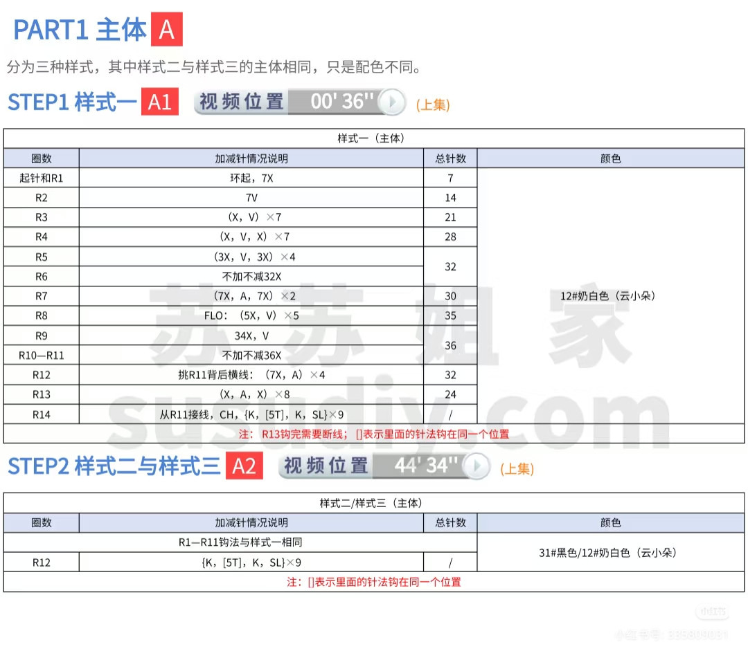 Cute Halloween Ghost Amigurumi Crochet Pattern Chart