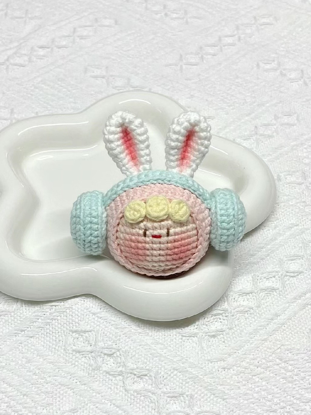 Cute Headphone Rabbit Dango Amigurumi Crochet Pattern Chart