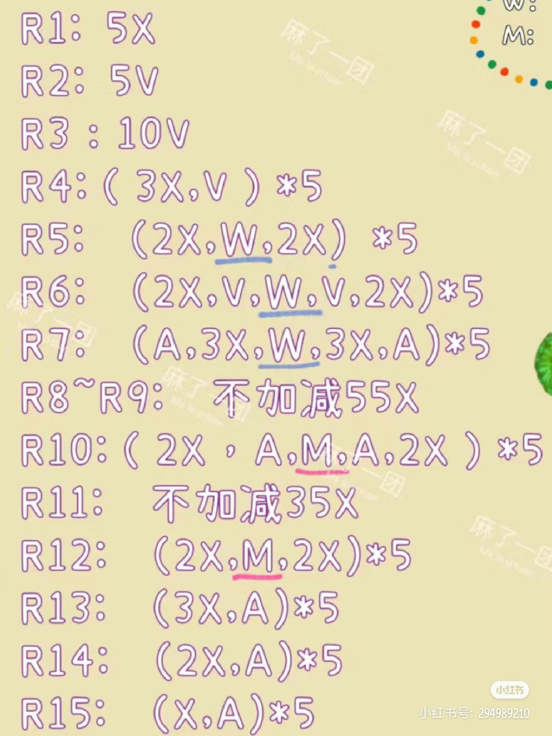 Cute Hello Kitty Amigurumi Bag Pattern Chart