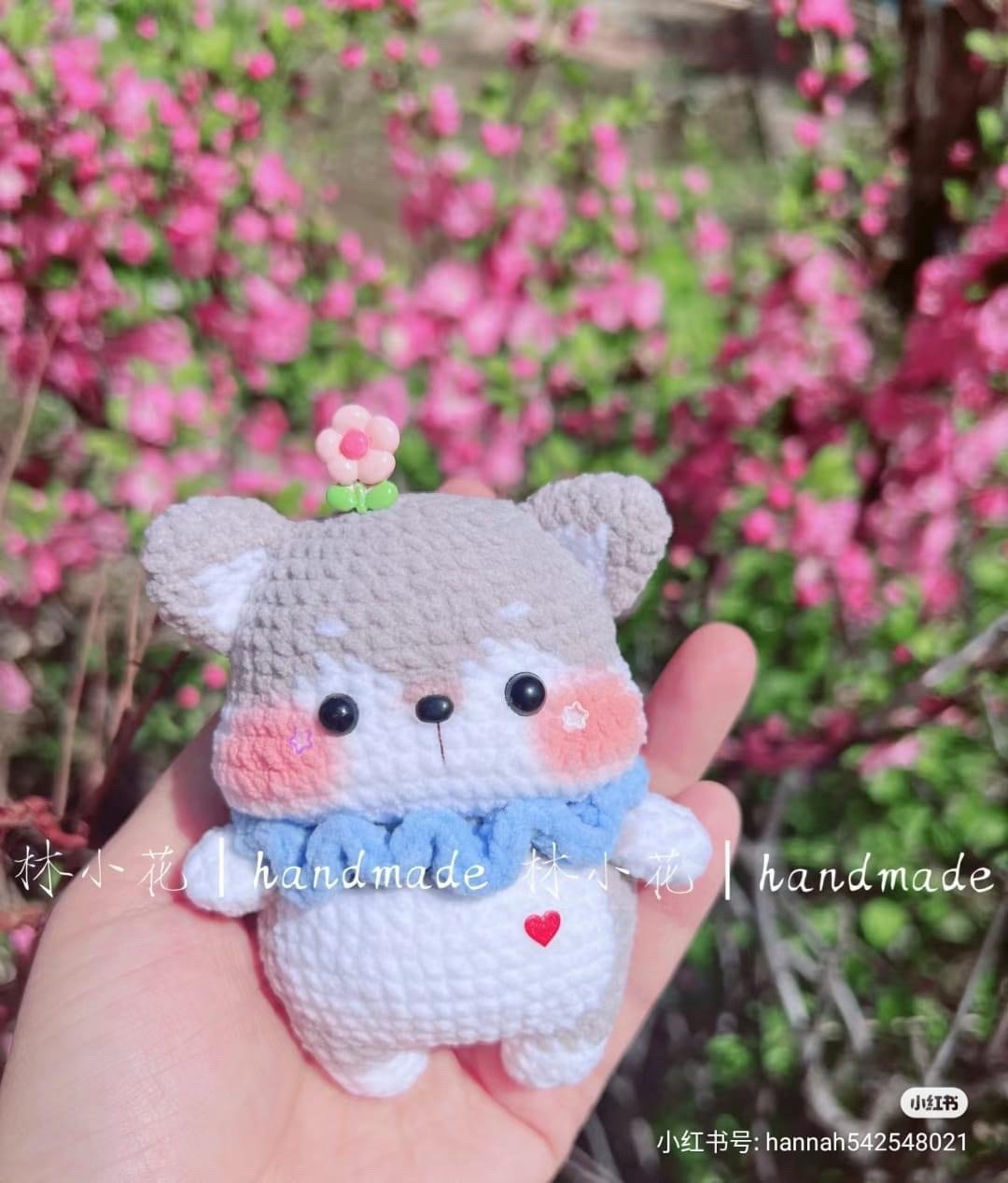 Cute Husky Amigurumi Crochet Pattern Tutorial