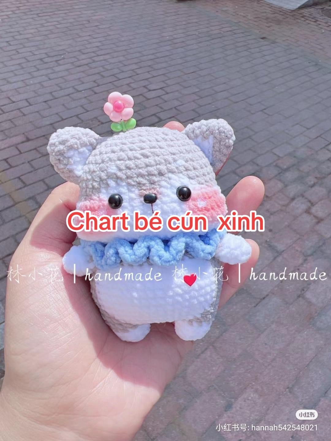 Cute Husky Amigurumi Crochet Pattern Tutorial