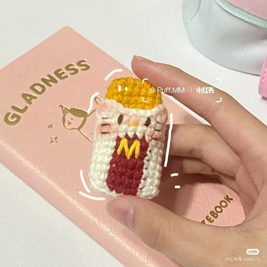 Cute Kitty McDonald's French Fries Amigurumi Pattern