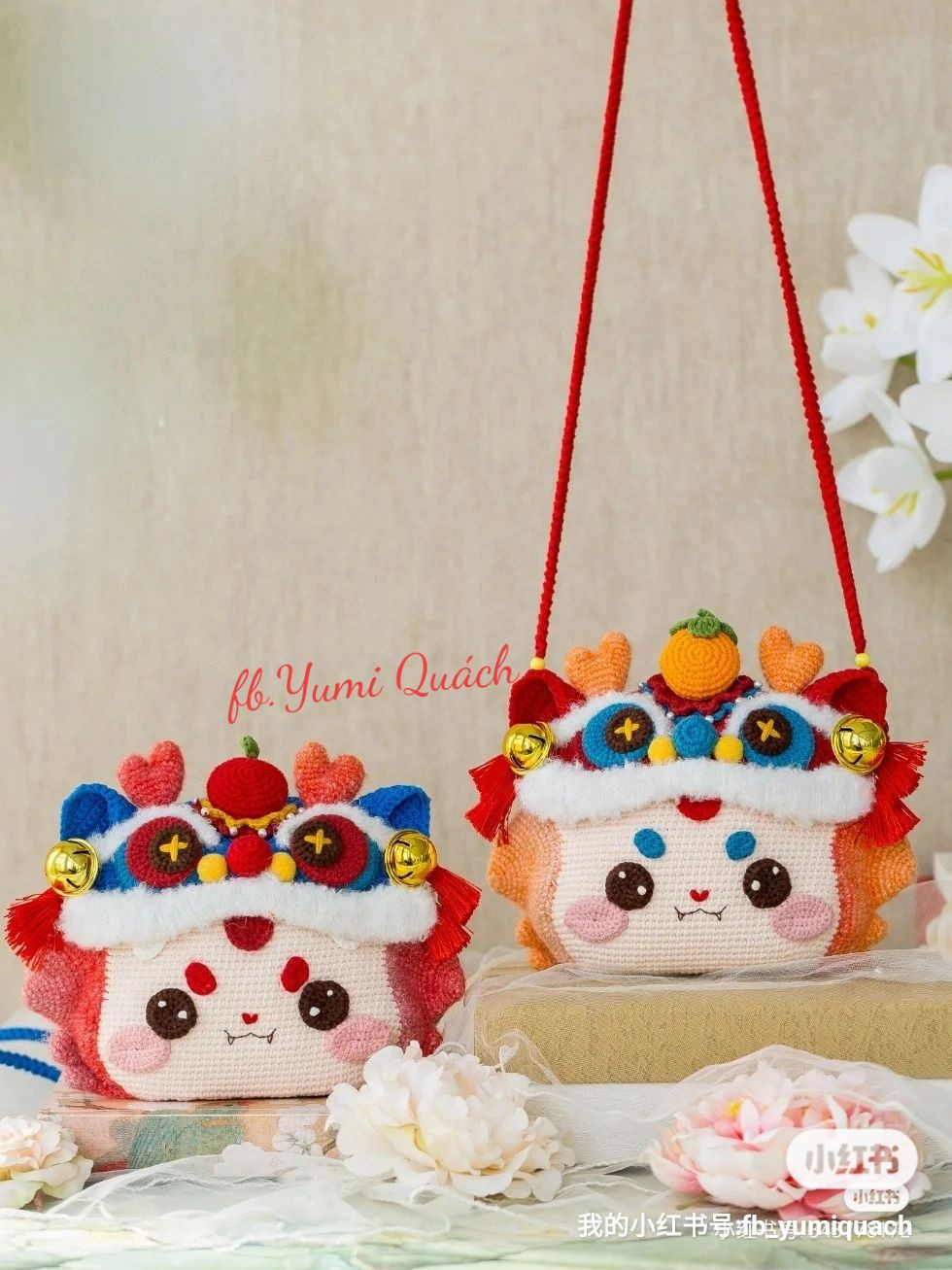 Cute Lion Dance Crochet Bag Pattern with Detailed Chart