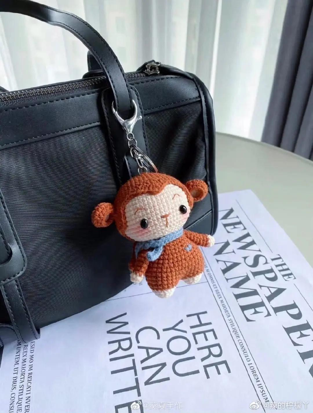 Cute Little Monkey Amigurumi Crochet Pattern with Detailed Chart and Instructions