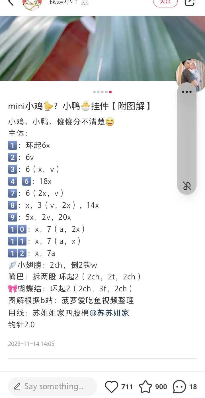 Cute Mini Chick and Duck Amigurumi Keychain Pattern