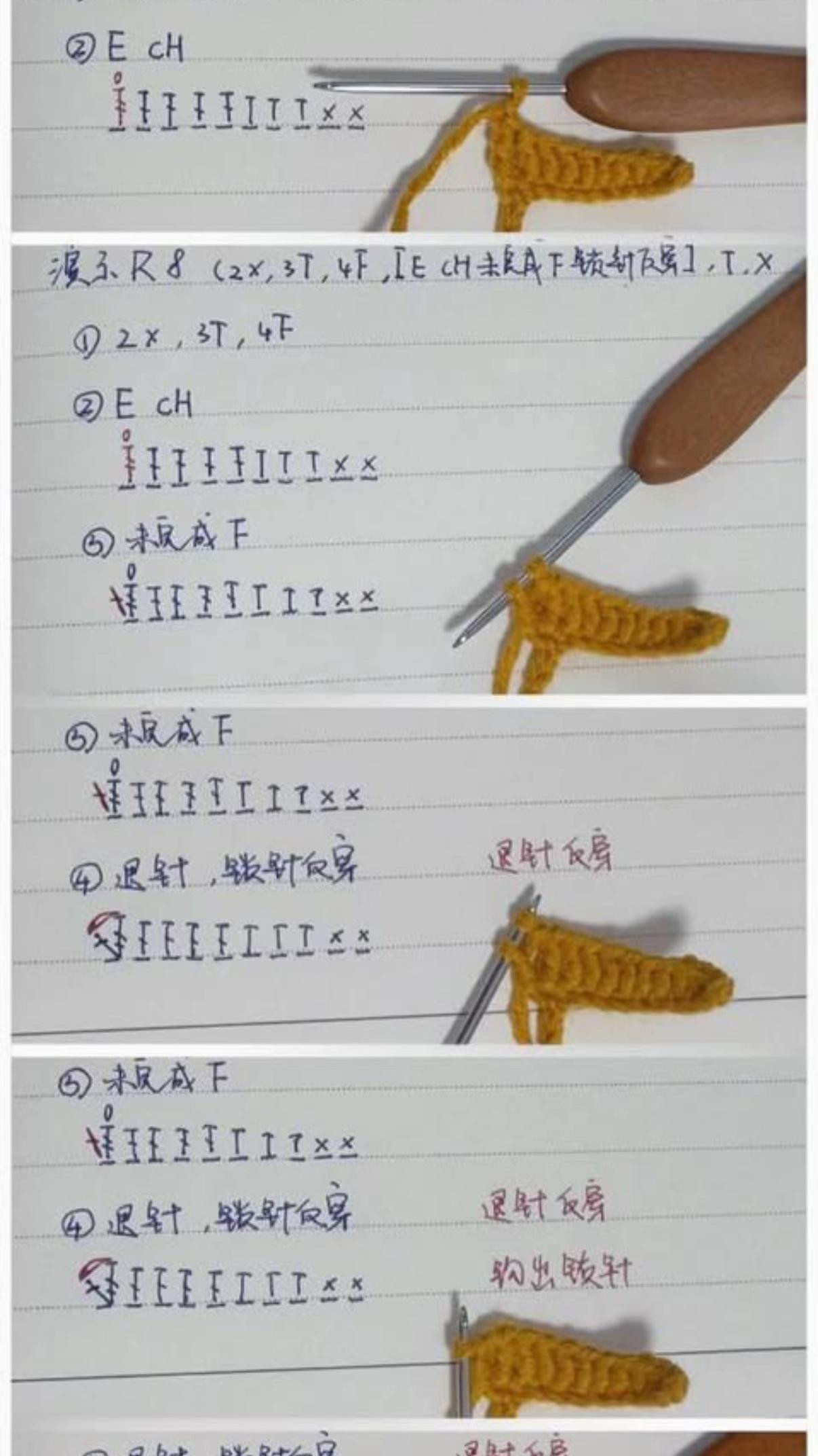 Cute Mini Crochet Bouquet Pattern: Roses and Larkspur