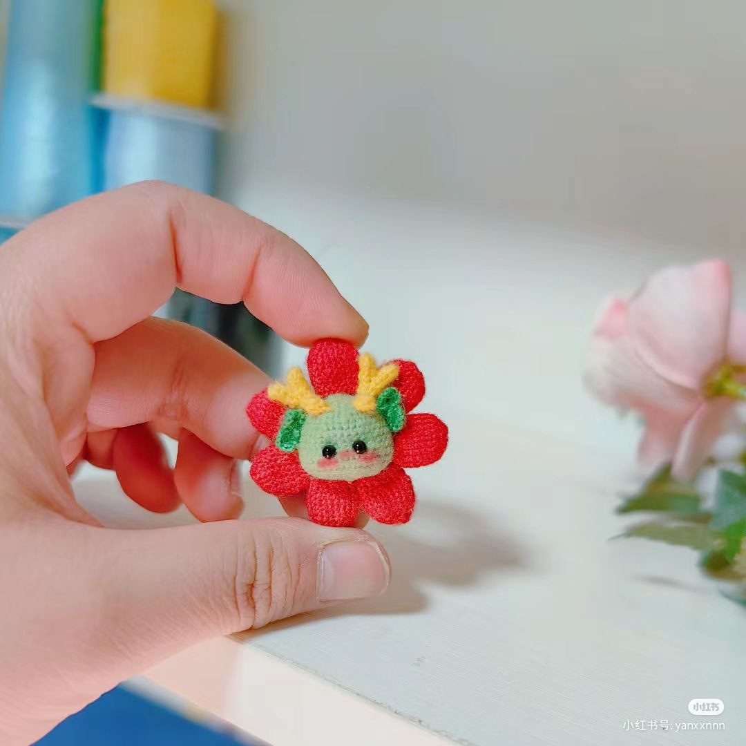 Cute Mini Dragon Crochet Pattern Chart for Year of the Dragon