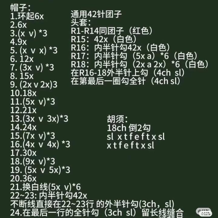 Cute Mini Santa Claus Amigurumi Crochet Pattern