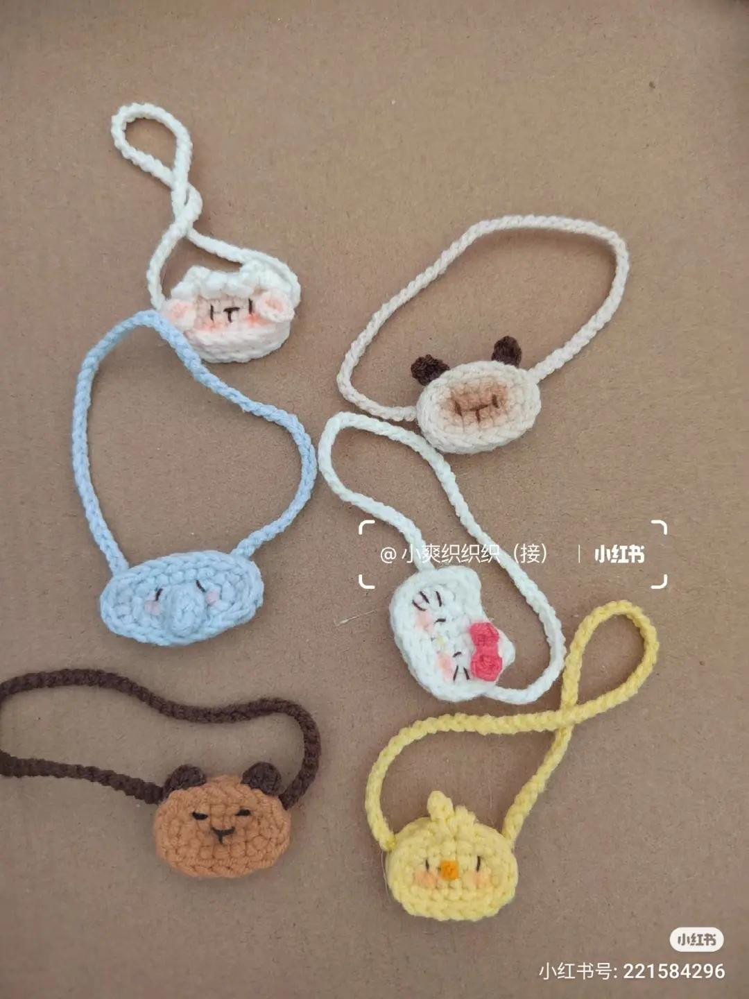 Cute Miniature Crochet Bag Patterns: Heart, Star, Pineapple & Fish