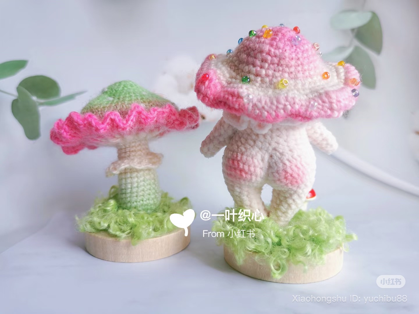 Cute Mushroom Person Crochet Pattern Chart
