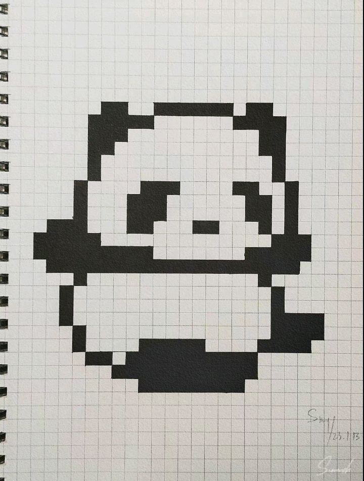 Cute Panda Pixel Art Chart Collection for Cross Stitch and Embroidery