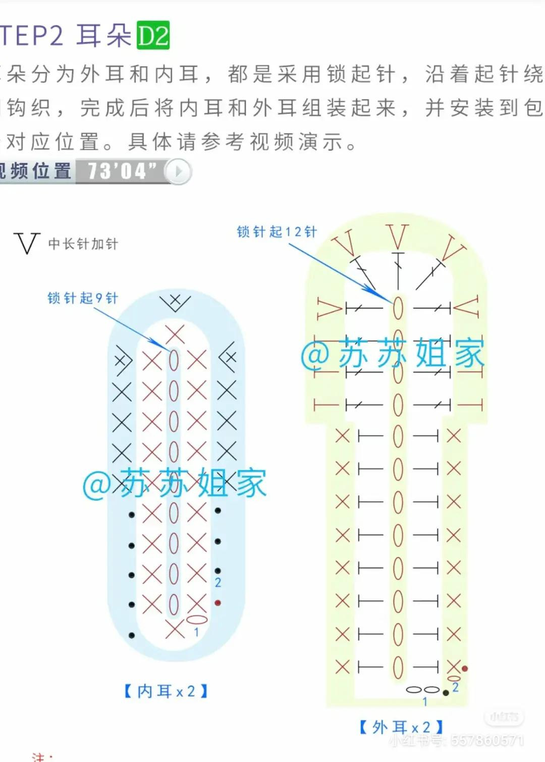 Cute Pastel Bunny Crochet Bag Chart and Pattern Tutorial
