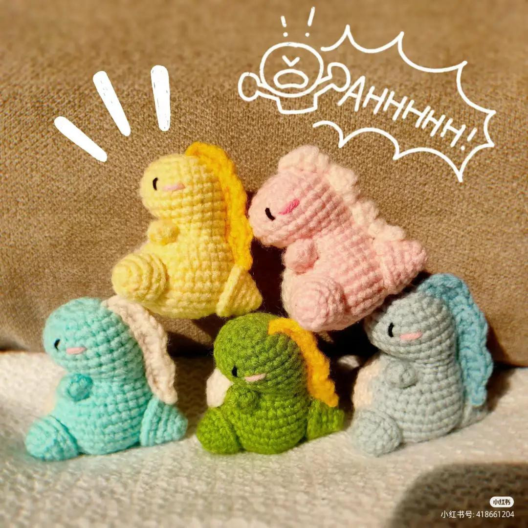 Cute Pastel Crochet Dragon Amigurumi Pattern