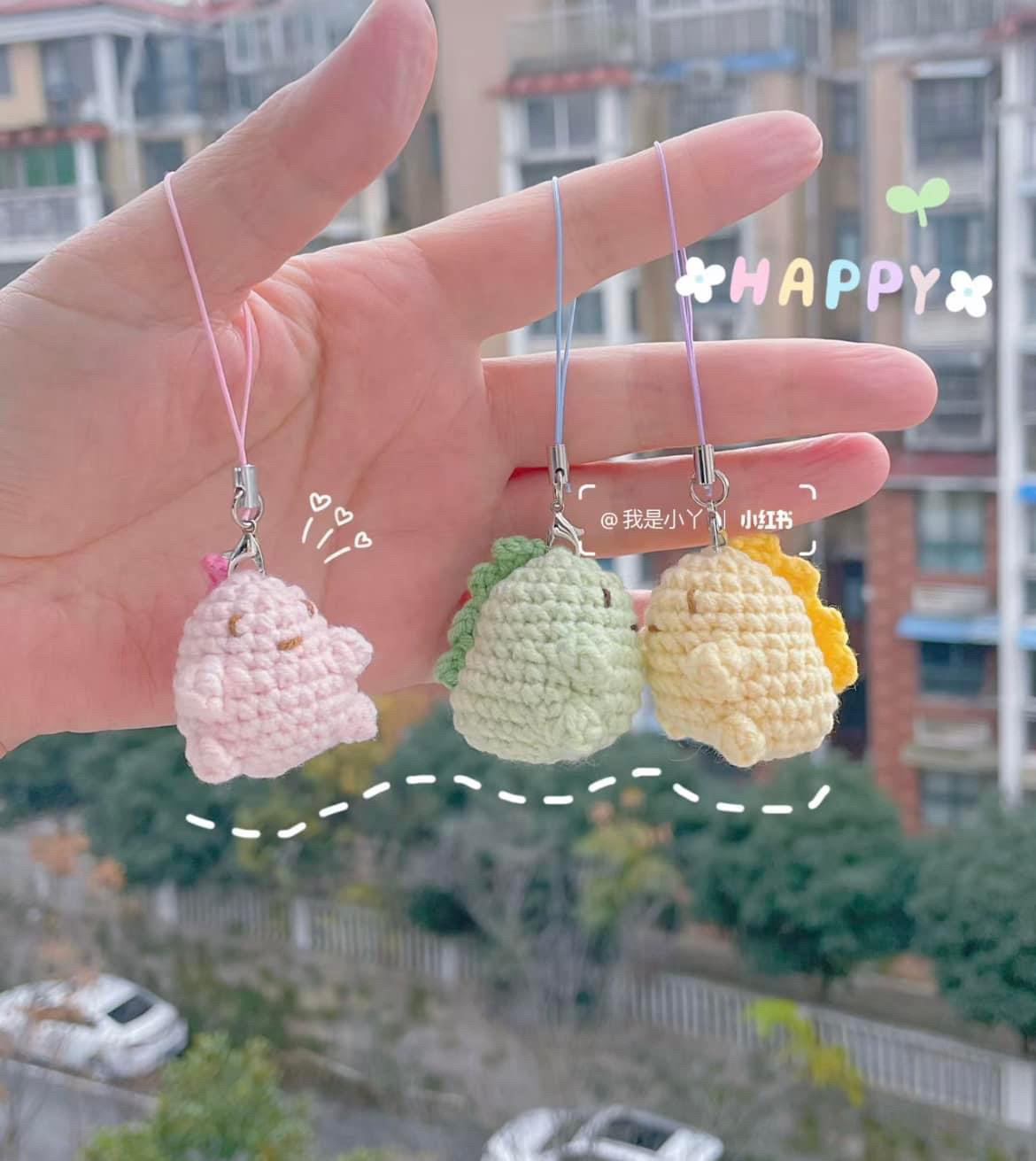 Cute Pastel Dragon Amigurumi Crochet Pattern Chart