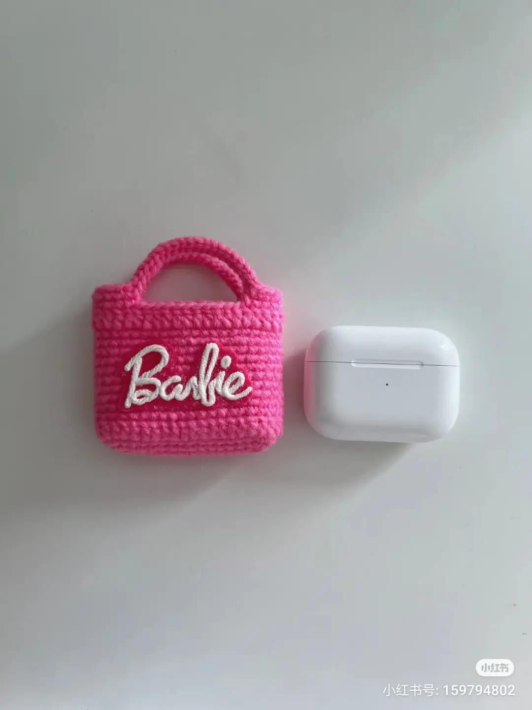 Cute Pink Crochet Barbie Earphone Case Pattern Tutorial with Chart Instructions