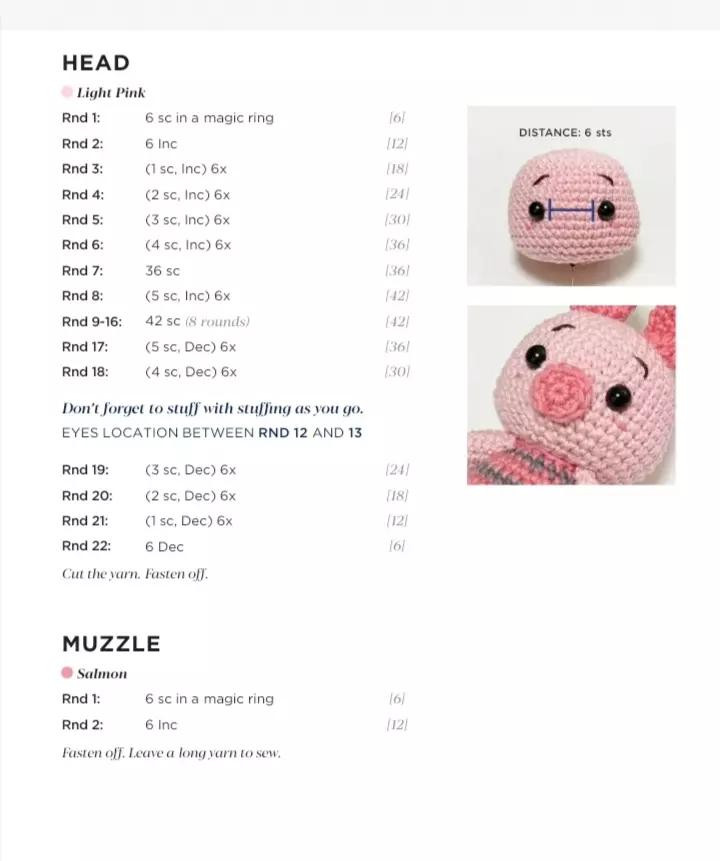 Cute Pink Pig Amigurumi Crochet Pattern