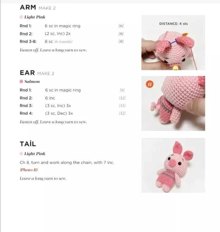 Cute Pink Pig Amigurumi Crochet Pattern