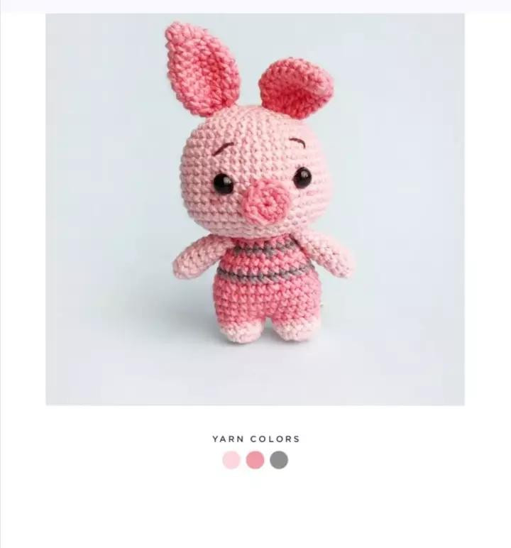 Cute Pink Pig Amigurumi Crochet Pattern