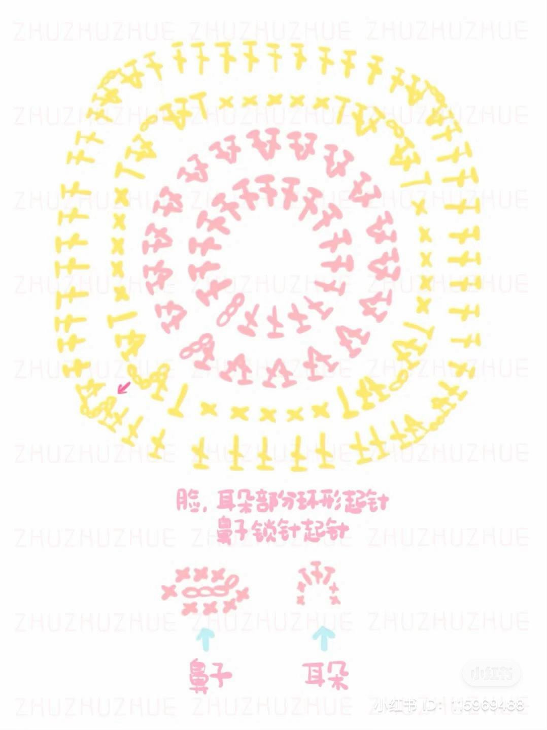 Cute Pink Pig Crochet Bag Pattern Chart Tutorial