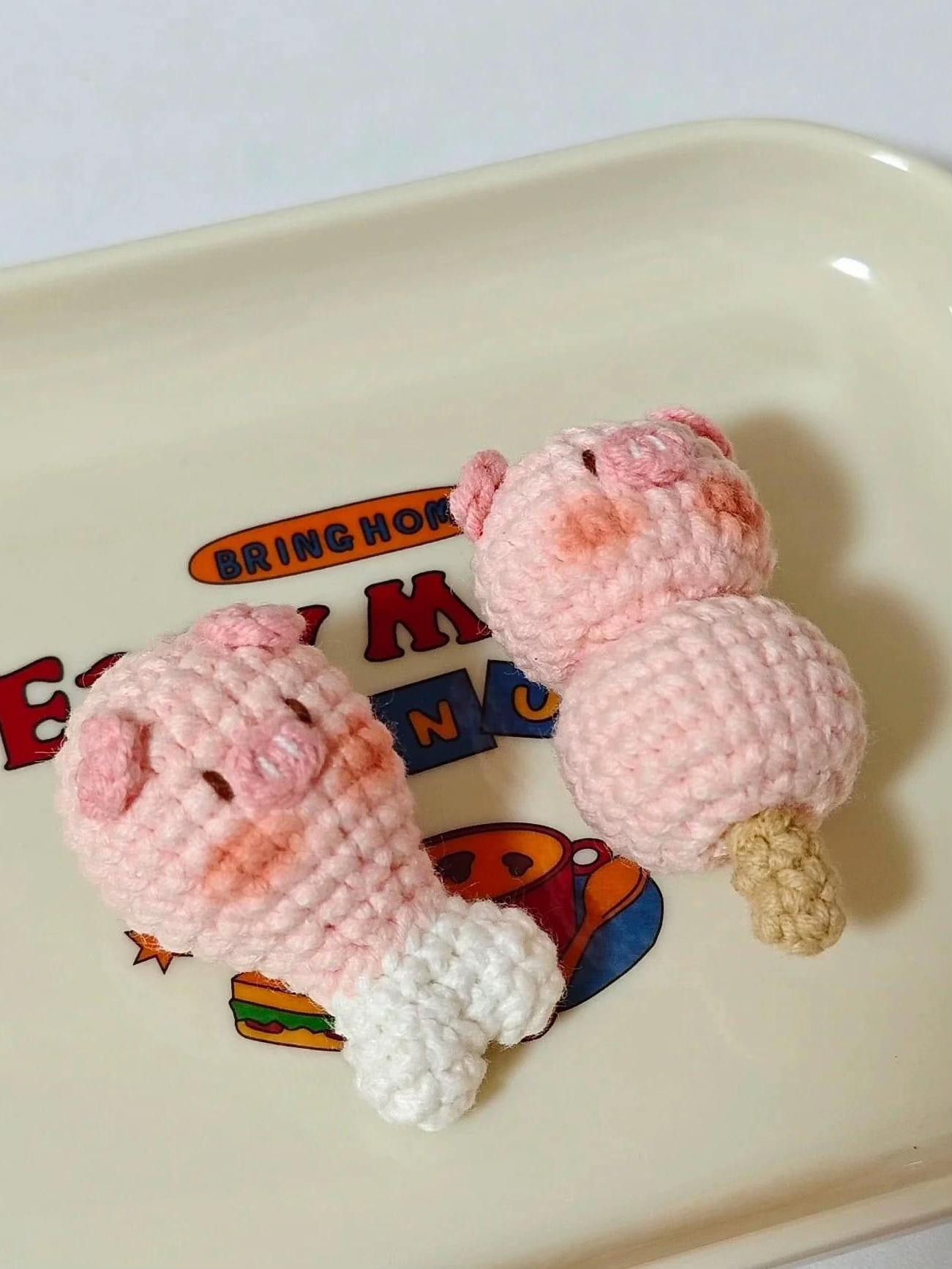 Cute Pink Piglet Amigurumi Crochet Patterns and Tutorial Charts