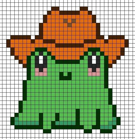 Cute Pixel Art Crochet Patterns: Mushroom, Butterfly, Planet, Flowers, and Bunny Tapestry Charts