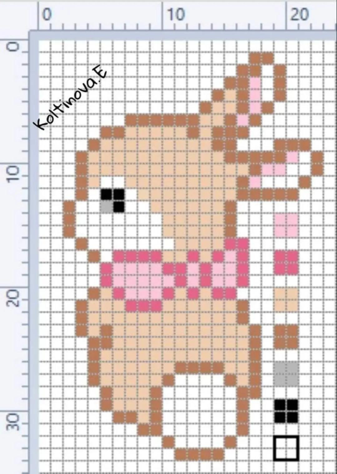 Cute Pixel Crochet Patterns: Bear, Cat, and Flower Wall Hangings with Charts