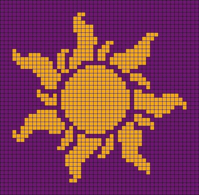 Cute Pixel Crochet Patterns: Dinosaur, Flower, Ball, Rose, and Cat
