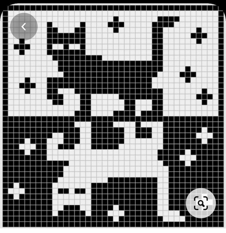 Cute Pixel Crochet Patterns: Dinosaur, Flower, Ball, Rose, and Cat