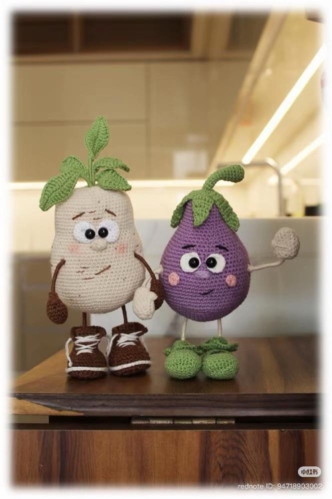 Cute Potato Amigurumi Crochet Pattern Chart