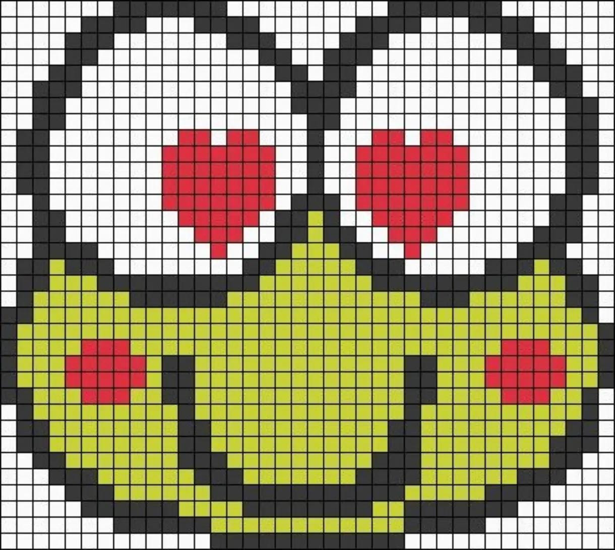 Cute Rabbit and Bear Pixel Chart Patterns for Cross Stitch or Perler Beads