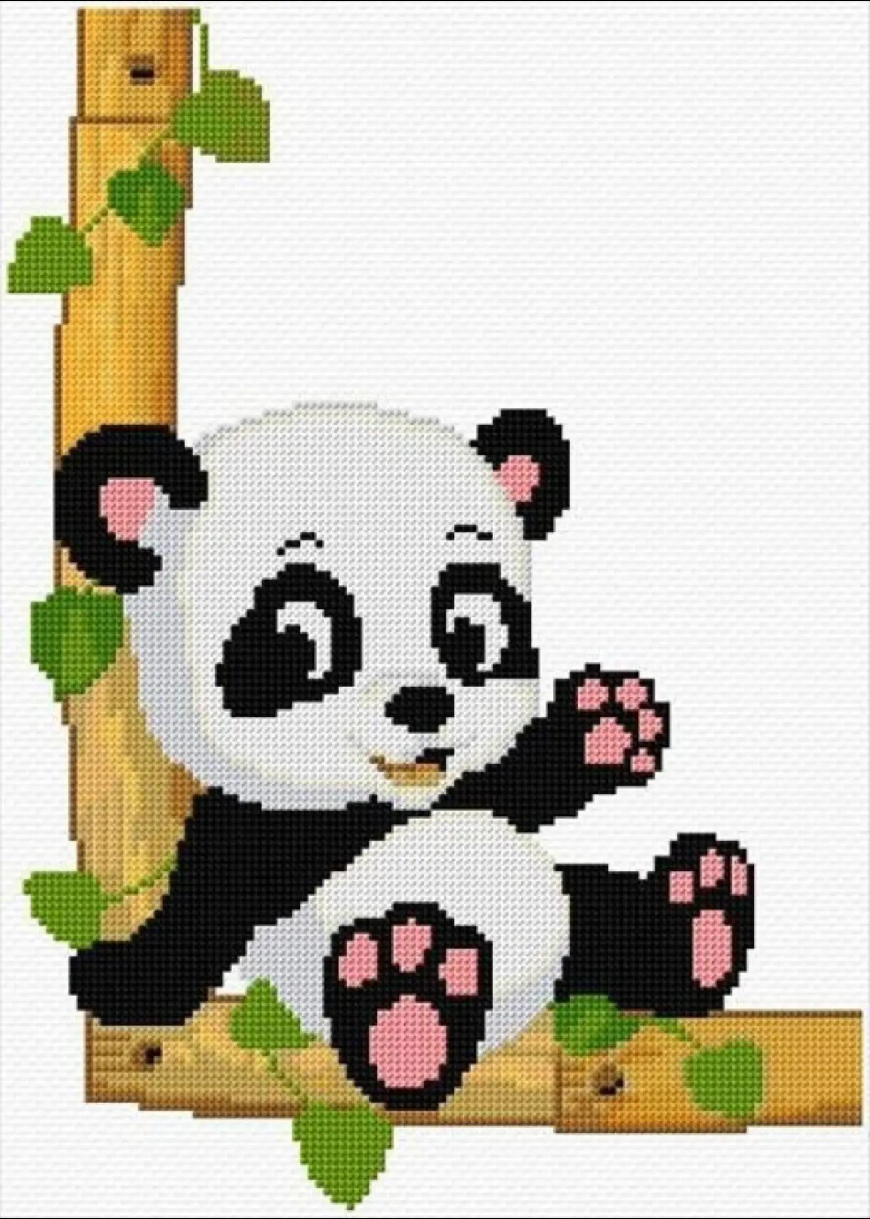 Cute Rabbit and Bear Pixel Chart Patterns for Cross Stitch or Perler Beads