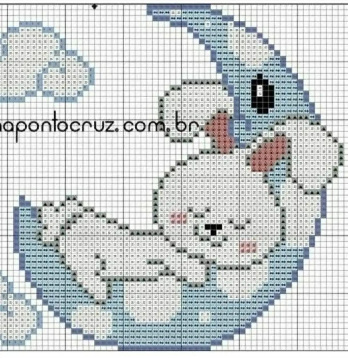 Cute Rabbit and Bear Pixel Chart Patterns for Cross Stitch or Perler Beads