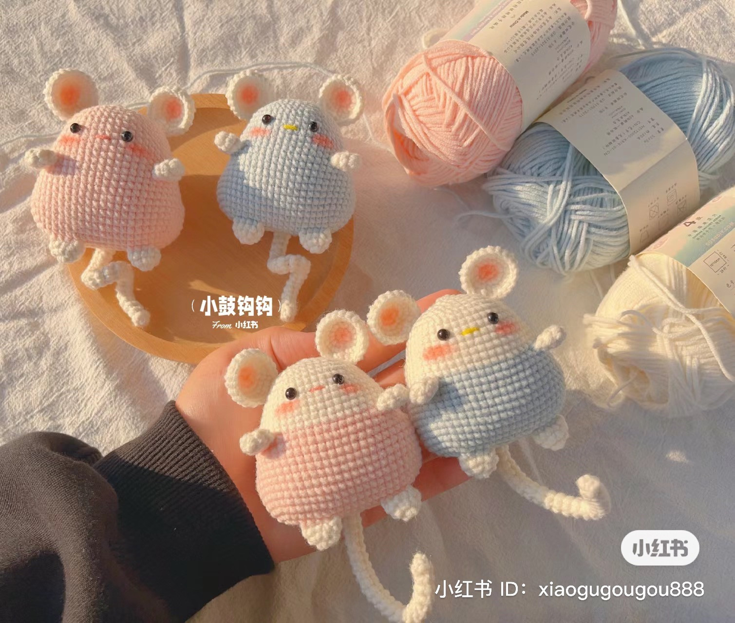 Cute Round Mouse Amigurumi Crochet Pattern Tutorial